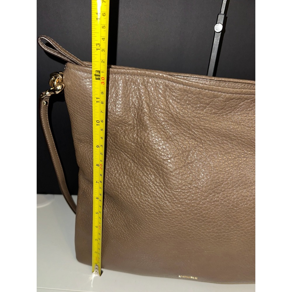 Coach Hobo Bag Womens Large Taupe Pebble Leather Crossbody 27858 - Picture 5 of 16
